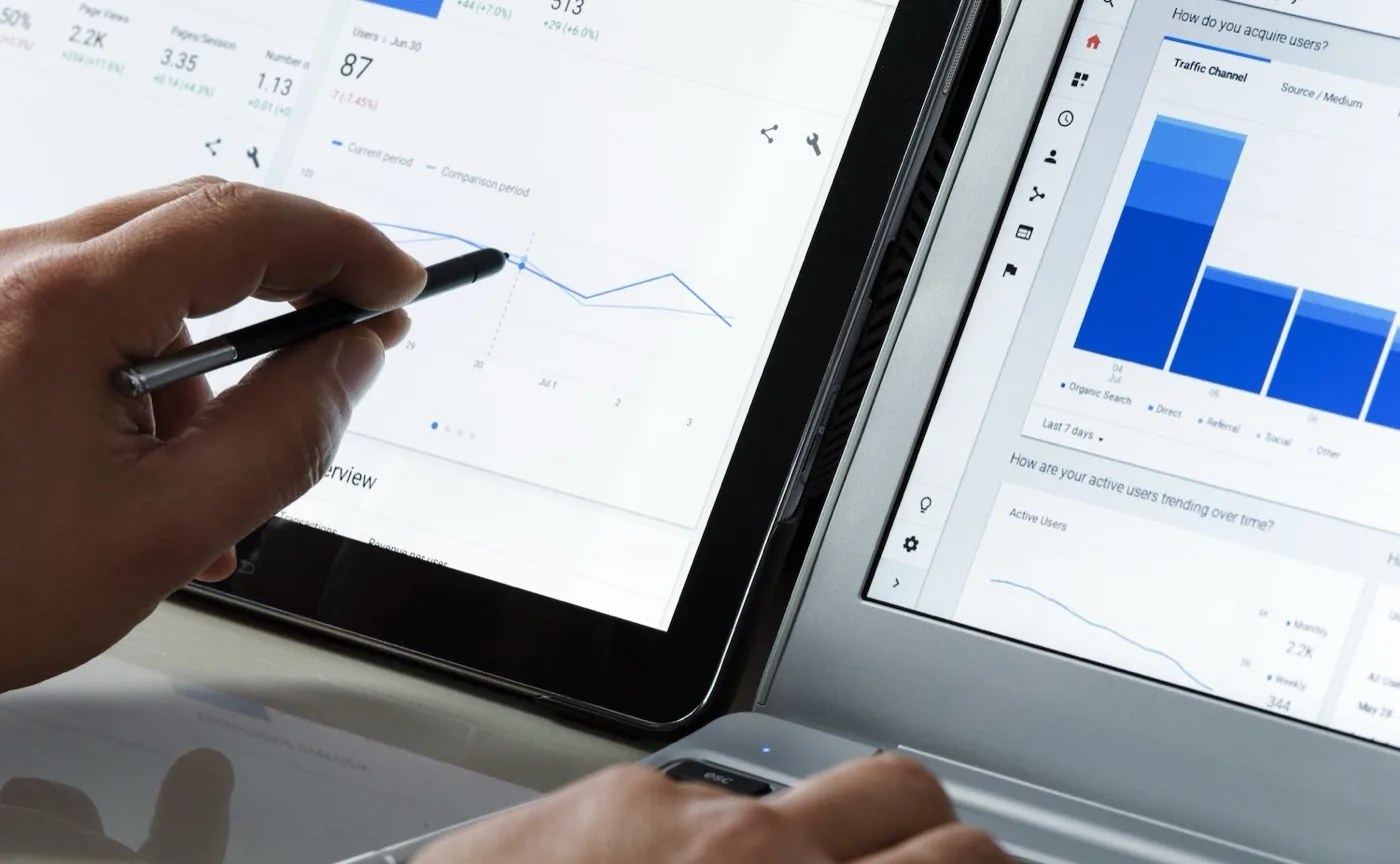 Halizona reviewing the search performance of a Yorkshire client website